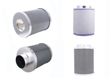Light Weight Aluminum Flange  Carbon Canister Air Filter Odor Extraction From Air